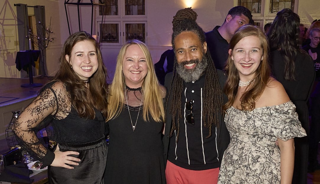 Allison Gaughan and friends at the TACA Fall Arts Crawl Raven Night