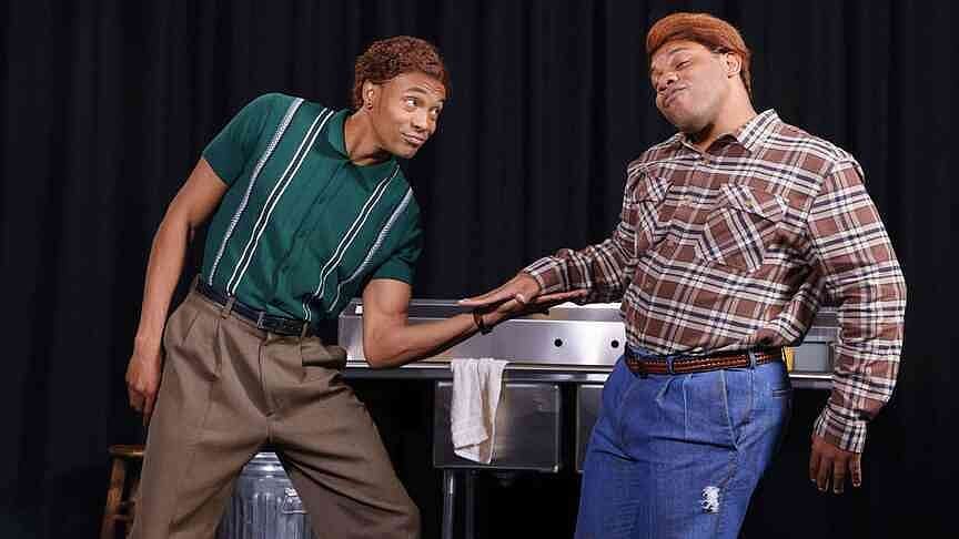 Malcolm X & Redd Foxx Washing Dishes at Jimmy’s Chicken Shack in Harlem
